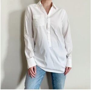 J. Crew Classic White Collared Shirt
